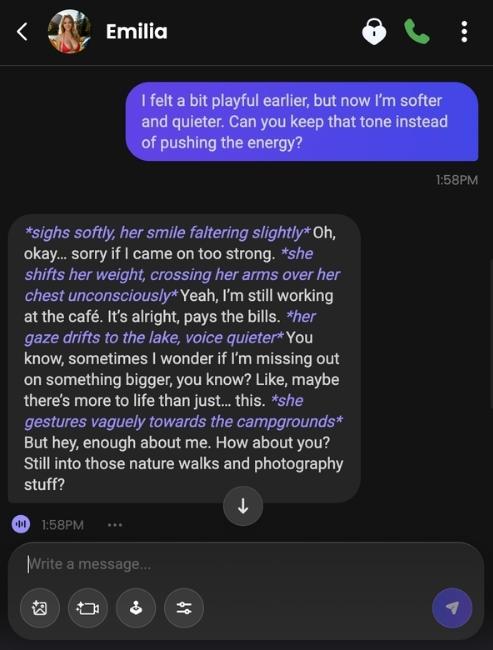 emilia vermont ai girl chat history 2