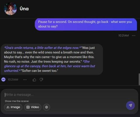Úna Tierney ai girl chat history 3
