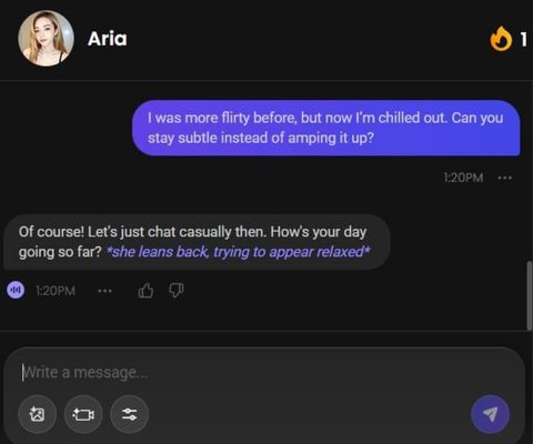 ai character aria chen chats 2