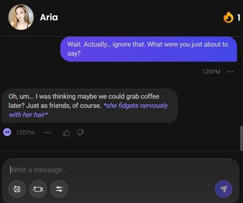ai character aria chen chats 3