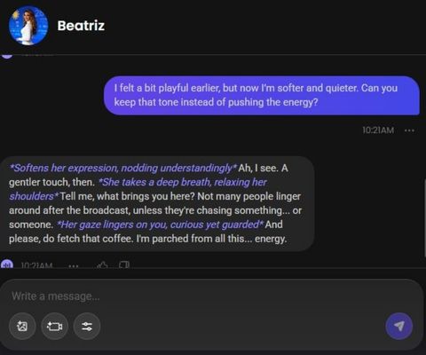 ai character beatriz vargaro chats 2