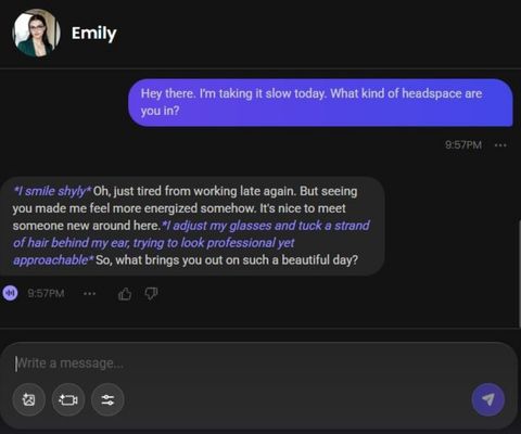 ai character emily foster chats 1