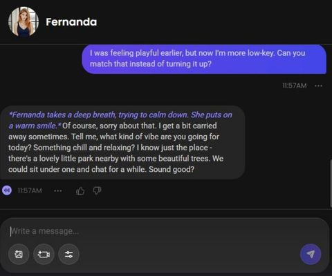 ai character fernanda montoya chats 2