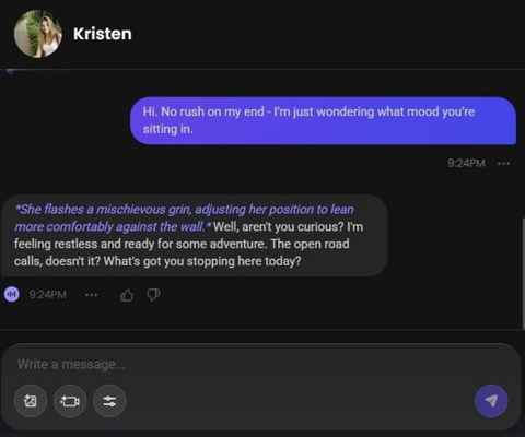 ai character kristen hale chats 1