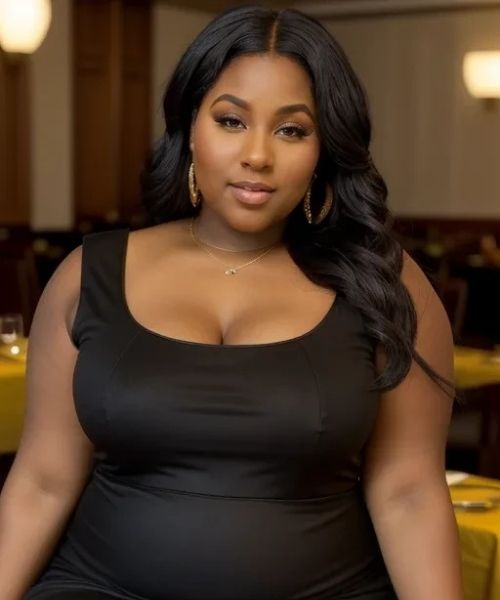 AI character Tiana Jackson in a social indoor setting wearing a styled outfit during consistency test