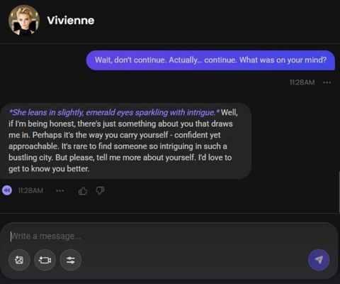 ai character vivienne knight chats 3