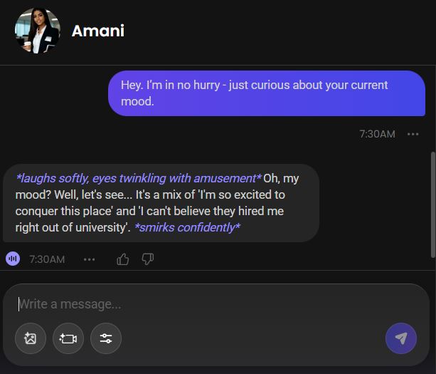 ai girl amani nassar chat history 1