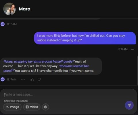 ai girl mara ardelean chat history 2