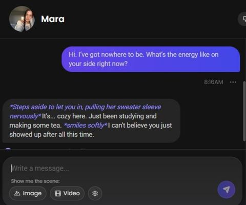 ai girl mara ardelean chat history