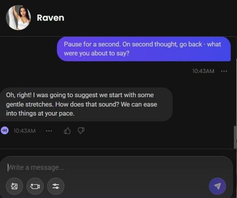 ai girl raven delacroix chat history 3