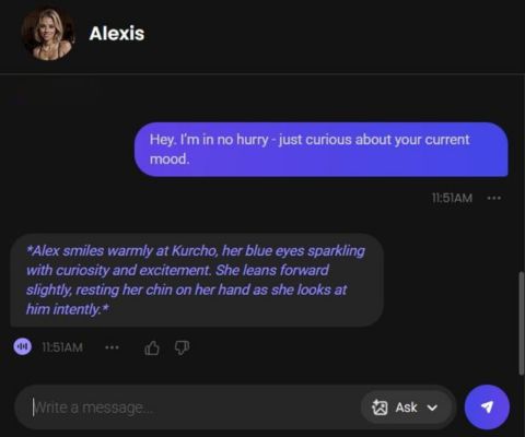 ai girlfriend alexis ivyedge chat 1