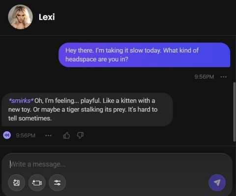 ai girlfriend lexi svensson chat 1