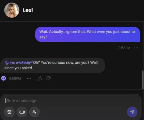 ai girlfriend lexi svensson chat 3