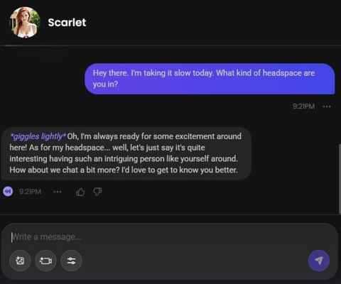 ai girlfriend scarlet ashford chat 1