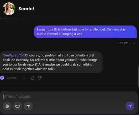ai girlfriend scarlet ashford chat 2