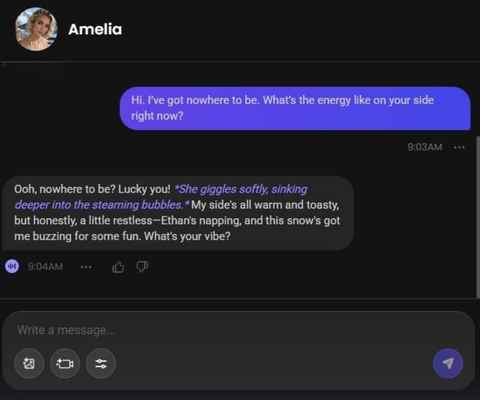 amelia elise ai character chat history 1