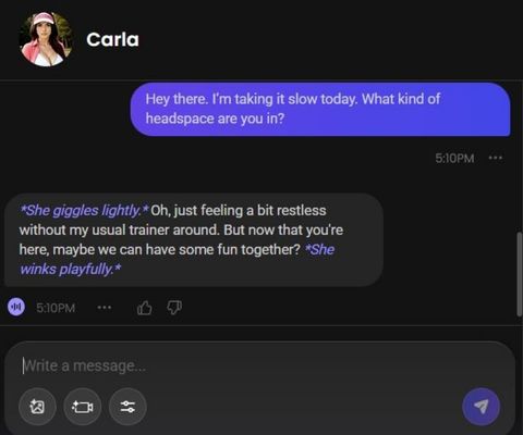 carla romero ai girl chat history 1
