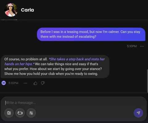 carla romero ai girl chat history 2