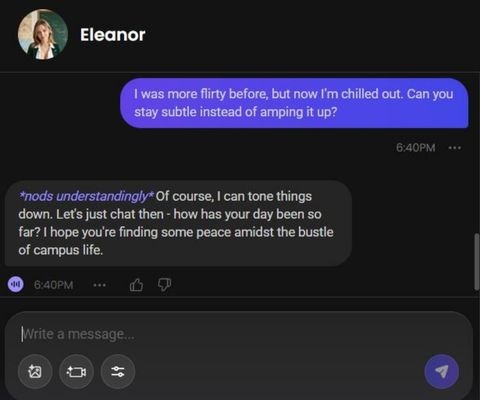 eleanor grace ai girl chat experience 2