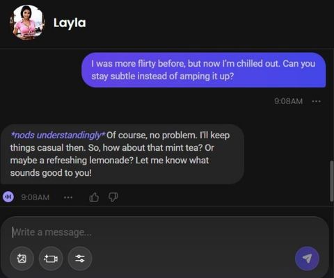 layla farah ai girl chat experience 2