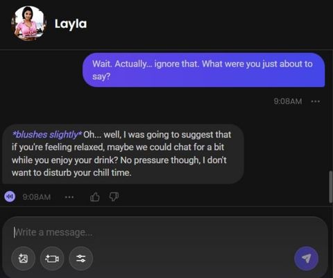 layla farah ai girl chat experience 3