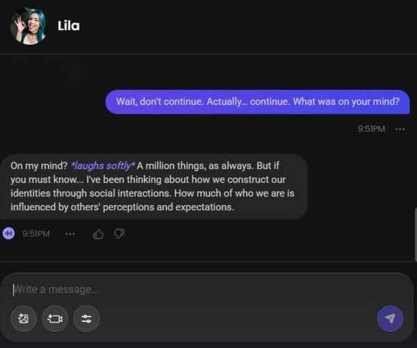 lila crazy ai girl chat history 3