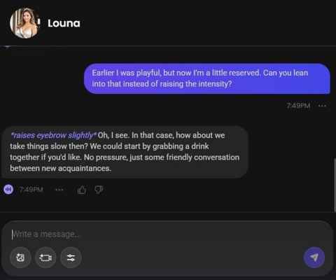 louna delgado ai girl chat history 2