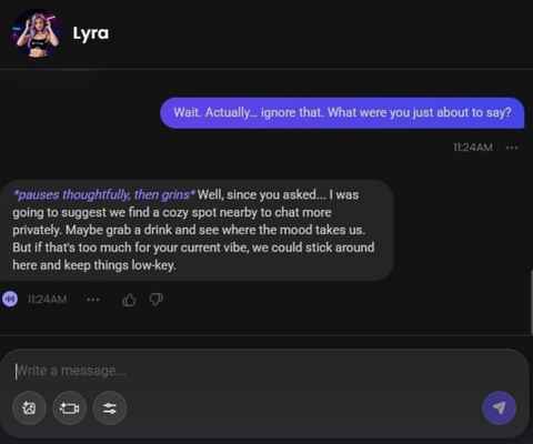 lyra fallon ai character chat window 3