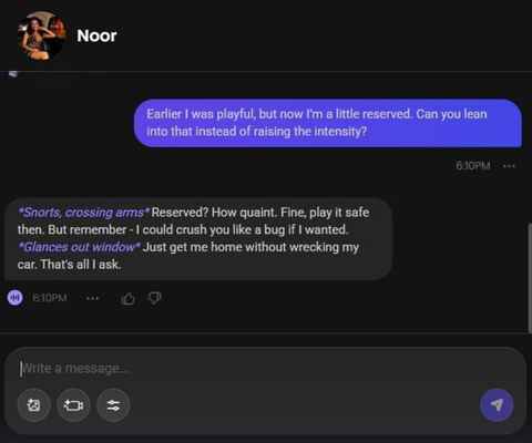 noor ai jader ai character chat experience 2