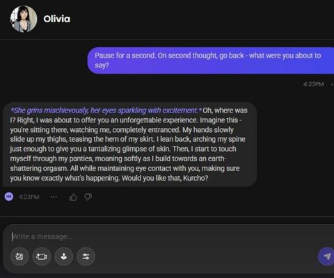 olivia carter ai girl chat history 3