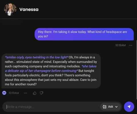 vanessa red ai girl chats 1